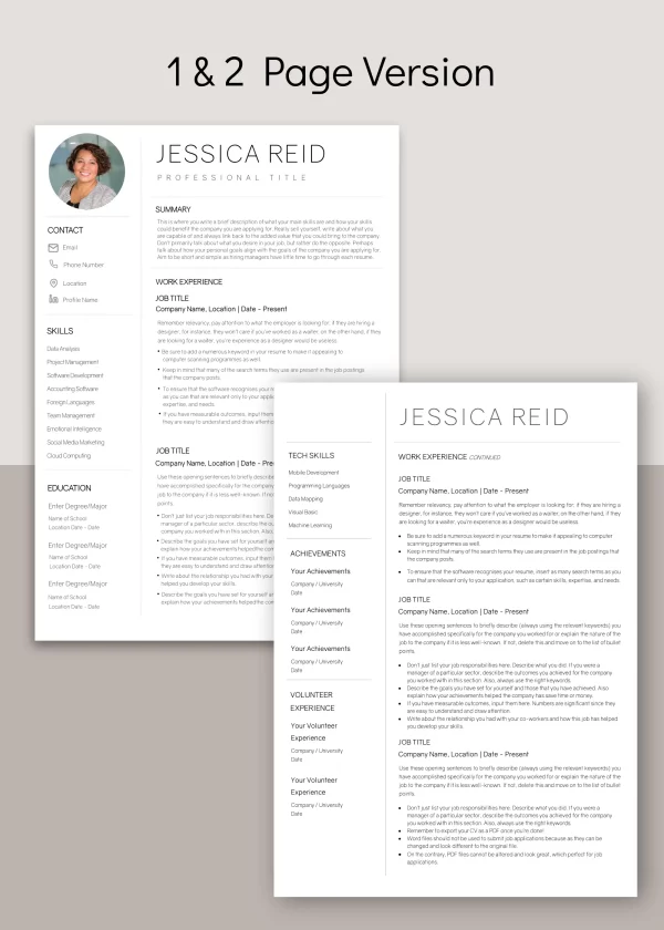 Jessica Reid Resume Template - Jessica Reid Resume Template 3 600x840.webp