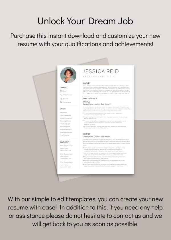 Jessica Reid Resume Template - Jessica Reid Resume Template 7 600x840.webp